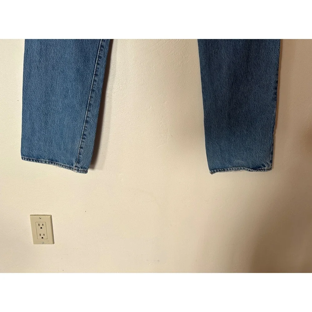 Levis 501 Original Fit Mens Blue Jeans Medium Wash Straight Leg Denim 36x32